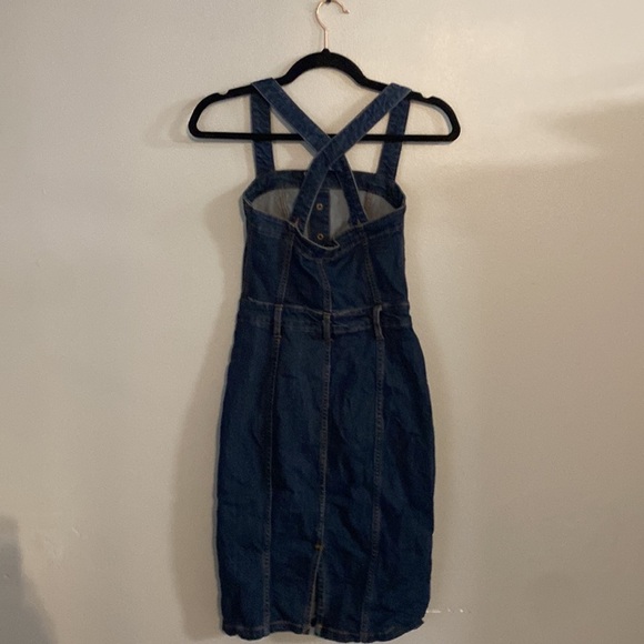 William Rast Juniors Women's Blue Serena Bib style Denim Jean Dress size XS - Picture 4 of 5